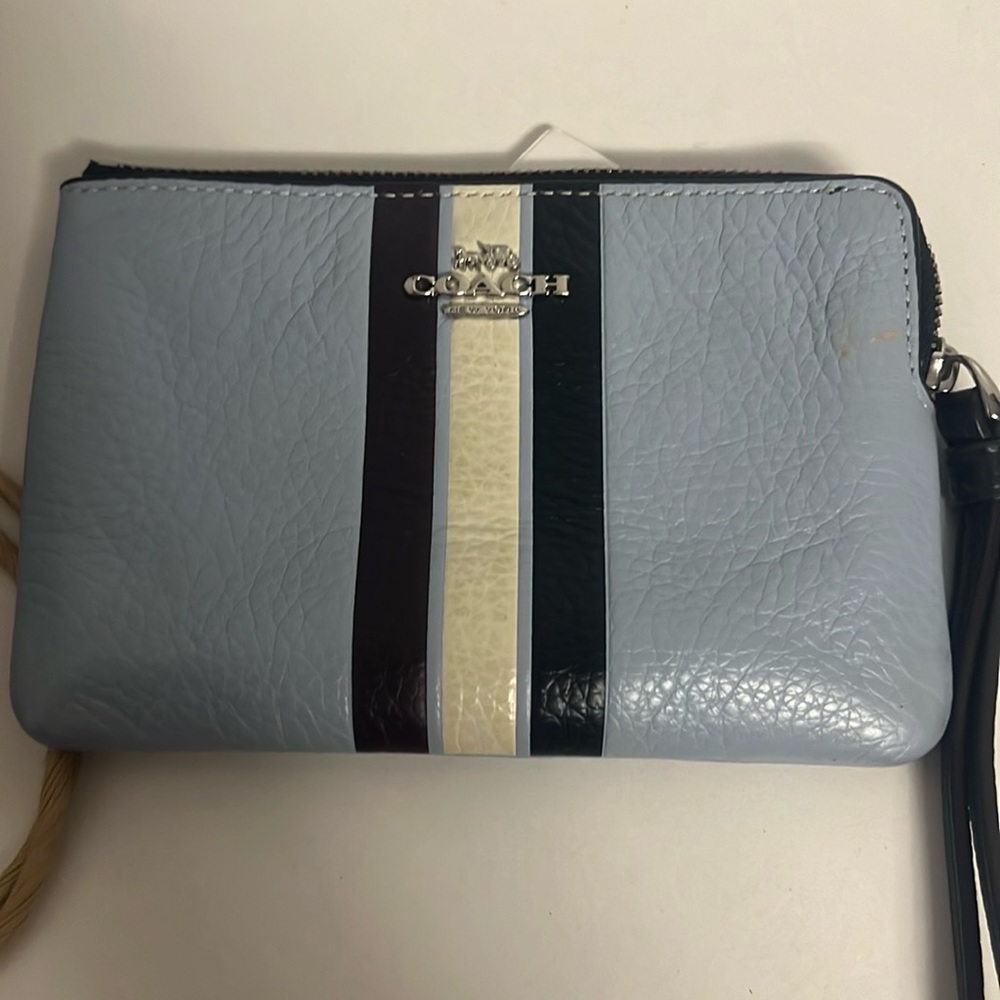 Coach blue wallet